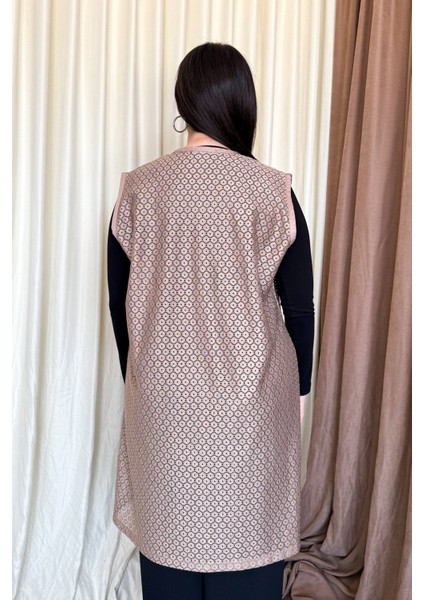 Kadın B.beden Dantel Uzun Yelek 261-2 modelleri