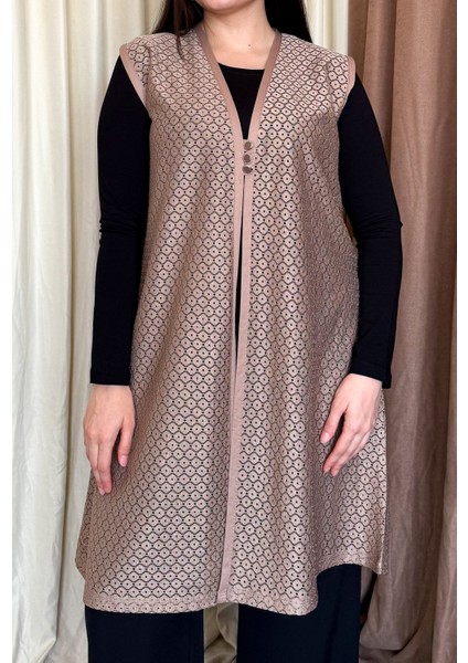 Kadın B.beden Dantel Uzun Yelek 261-2 fırsatları