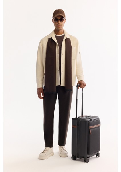 Erkek Bej Klasik Yaka Soft Touch Süet Dokulu Comfort Fit Gömlek Ceket A52Y6004