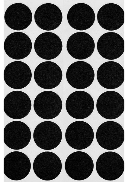 Yapışkanlı Mobilya Masa Sandalye Parke Zemin Ayak Koruyucu Kaydırmaz Keçesi 15 mm (144'LÜ Paket)