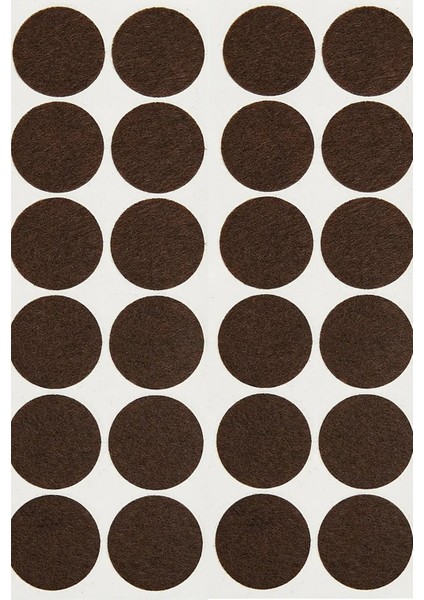 Yapışkanlı Mobilya Masa Sandalye Parke Zemin Ayak Koruyucu Kaydırmaz Keçesi 28 mm (56'lı Paket)