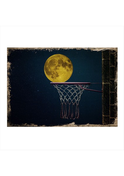 Basketbol Potası Hediyelik Mdf Tablo 50 cm x 70 cm
