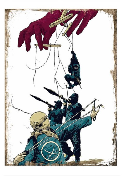 Savaşçı Hediyelik Ahşap Tablo 50 cm x 70 cm