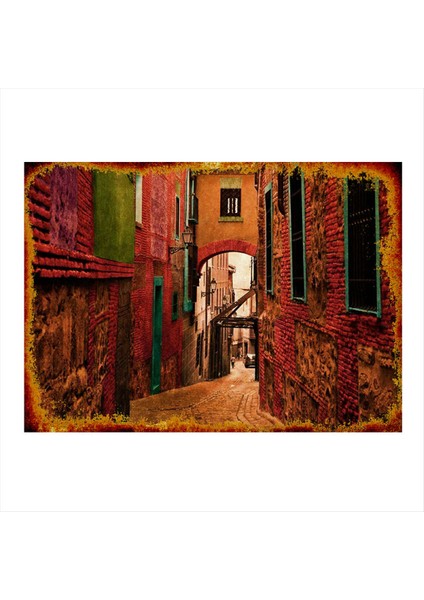 Dar Sokak Dekoratif Mdf Tablo 50 cm x 70 cm