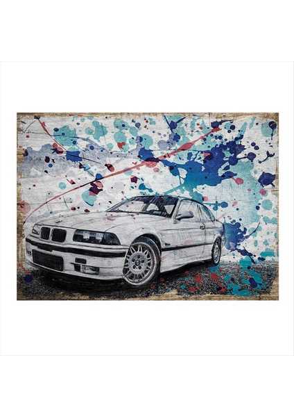 Bmw Araba Tasarım Mdf Tablo 50 cm x 70 cm