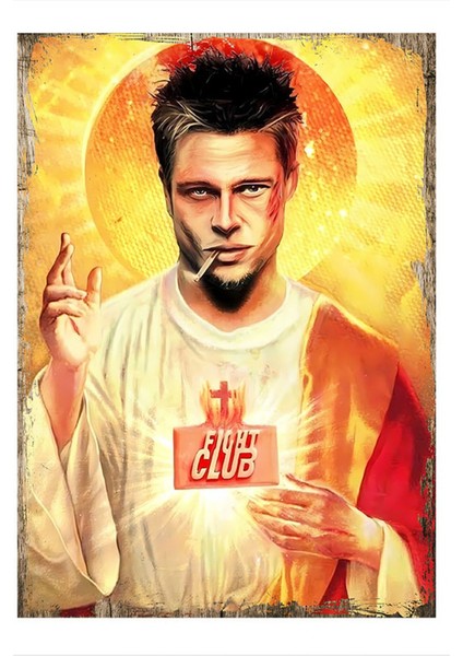 Fight Club Dövüş Kulubü Mdf Poster 50 cm x 70 cm
