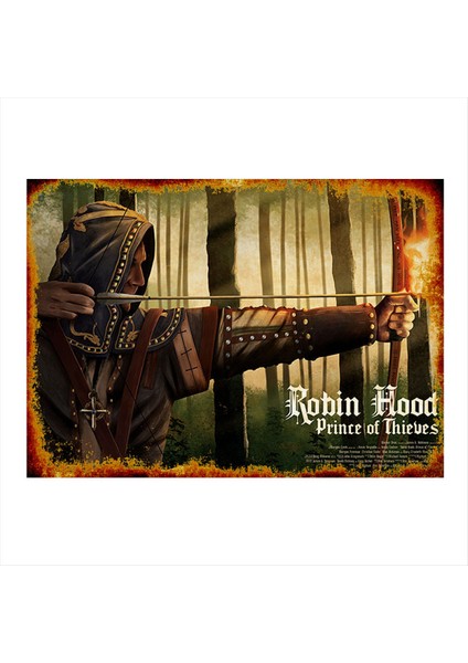 Robin Hood Dekoratif Mdf Tablo 50 cm x 70 cm