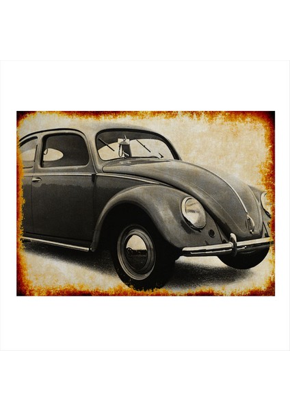 Volkswagen Araba Art Mdf Poster 50 cm x 70 cm