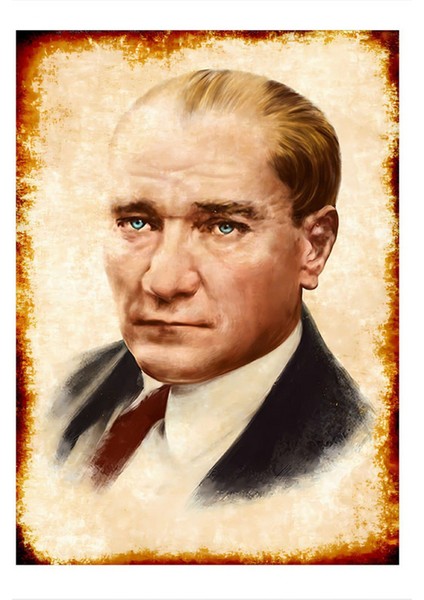 Mustafa Kemal Atatürk Tasarım Mdf Tablo 50 cm x 70 cm