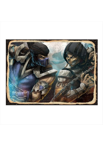 Mortal Kombat Hediyelik Mdf Tablo 50 cm x 70 cm