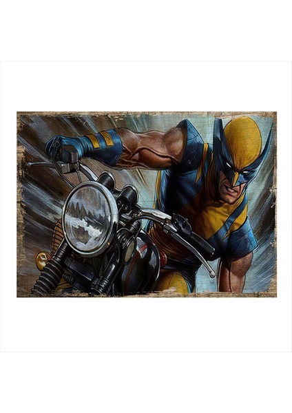 Wolverine Desenli Mdf Tablo 50 cm x 70 cm