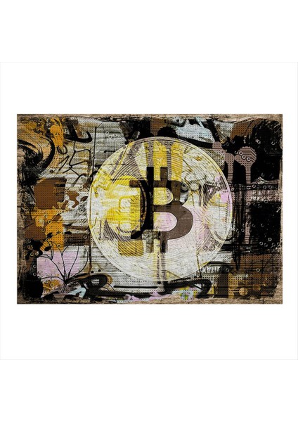 Bitcoin Mdf Tablo 50 cm x 70 cm
