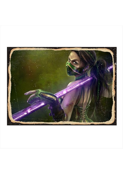 Mortal Kombat Jade Hediyelik Ahşap Tablo 50 cm x 70 cm