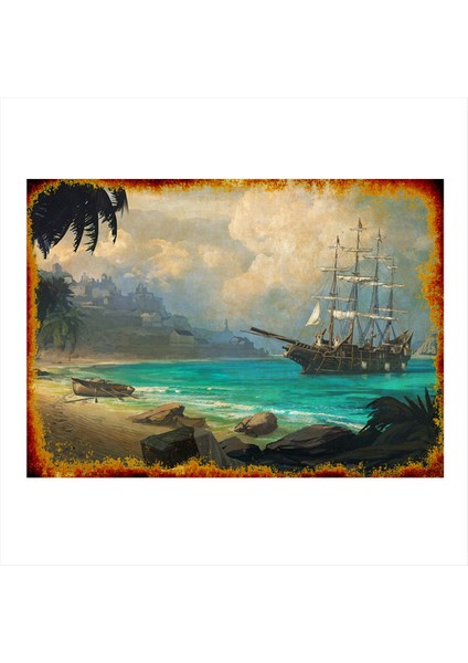 Gemi ve Filika Modern Mdf Tablo 50 cm x 70 cm