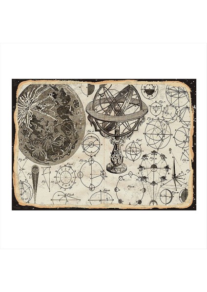 Astronomi Model Mdf Tablo 50 cm x 70 cm