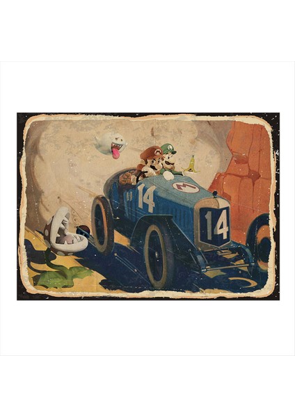 Mario Kart Mdf Poster 50 cm x 70 cm