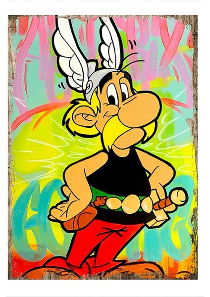 Asteriks Art Mdf Poster 50 cm x 70 cm
