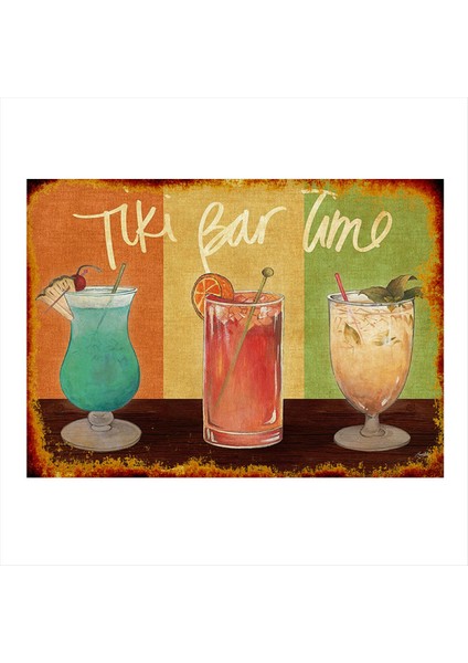 Kokteyller Art Mdf Poster 50 cm x 70 cm