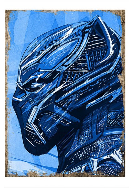 Black Panter Model Mdf Tablo 50 cm x 70 cm