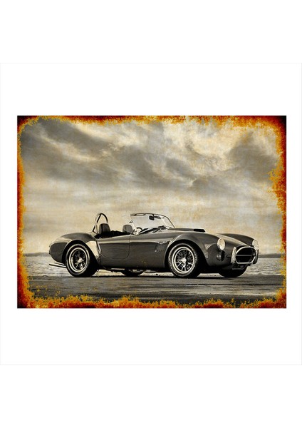 Klasik Spor Araba Mdf Tablo 50 cm x 70 cm
