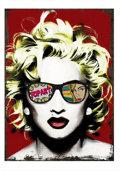 Ahşap Tablo 50 cm x 70 cm Marilyn Monroe Pop Art