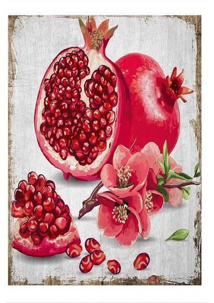 Nar Taneleri Model Mdf Tablo 50 cm x 70 cm