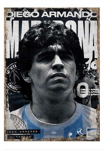 Diego Armando Maradona Modern Ahşap Tablo