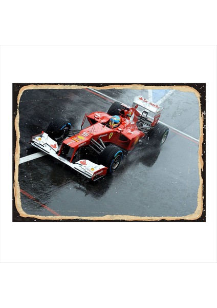 Formula 1 Ferrari Mdf Poster 50 cm x 70 cm