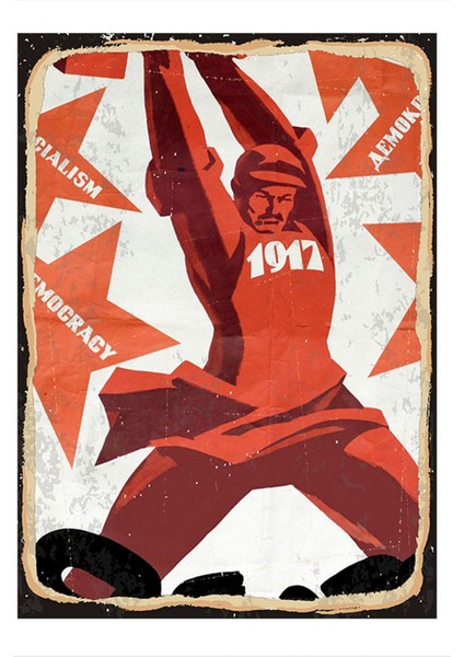 Sosyalizm Hediyelik Mdf Tablo 50 cm x 70 cm