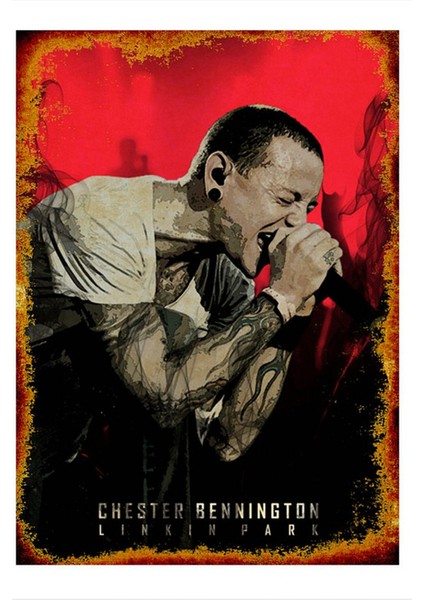 Ahşap Tablo Linkin Park Posteri