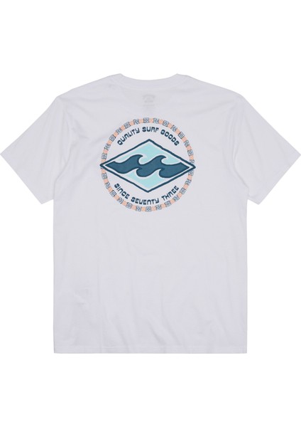 Rotor Diamond Tees Erkek Beyaz Tişört