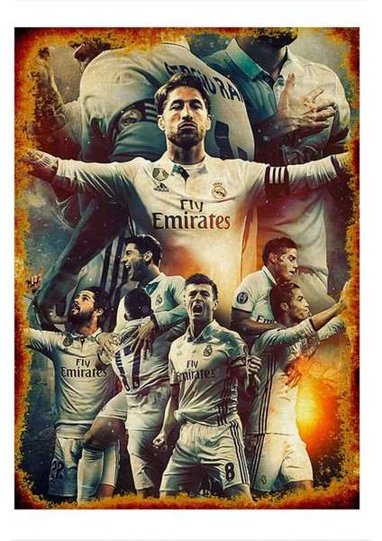 Real Madrid Mdf Tablo 50 cm x 70 cm
