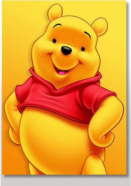 Ahşap Tablo 50 cm x 70 cm Ayı Vinnie The Pooh