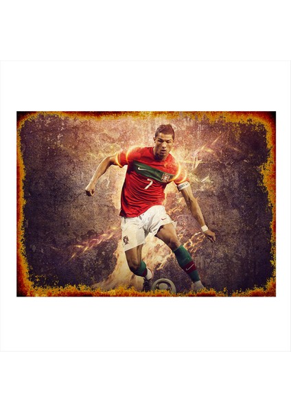 Cristiano Ronaldo Portekiz Mdf Poster 50 cm x 70 cm