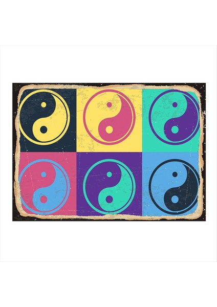 Ying Yang Felsefesi Mdf Poster 50 cm x 70 cm
