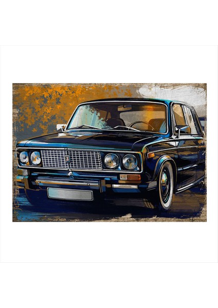 Klasik Araba Mdf Poster 50 cm x 70 cm