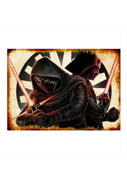 Işın Kılıçlı Darth Vader Art Mdf Poster 50 cm x 70 cm