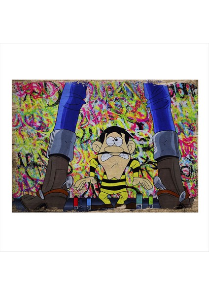 Red Kit ve Joe Dalton Art Mdf Tablo 50 cm x 70 cm