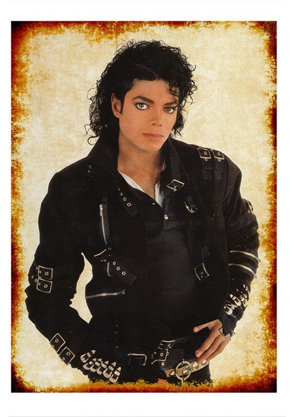 Michael Jackson Tasarım Ahşap Tablo 50 cm x 70 cm