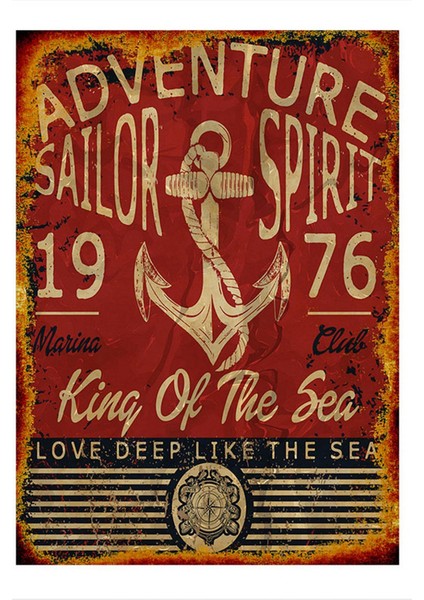 Deniz Macerası Dekoratif Ahşap Tablo 50 cm x 70 cm