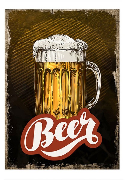 Soğuk Bira Mdf Poster 50 cm x 70 cm