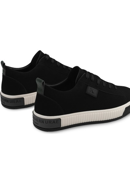 GR0265 Hakiki Deri & Nubuk Kaydırmaz Çift Renk Yüksek Ray Taban Siyah Renk Erkek Sneaker Ayakkabı fiyatları