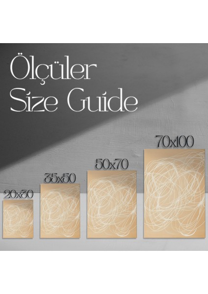 Soyut Beyaz Çizgiler Tablosu modelleri