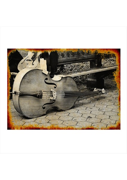 Keman Dekoratif Mdf Tablo 35 cm x 50 cm