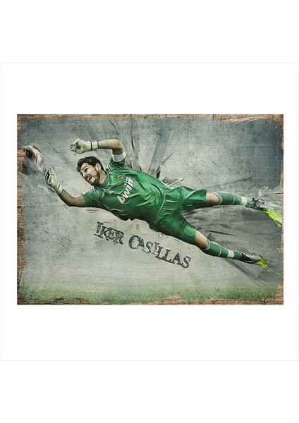 Iker Casillas Art Mdf Tablo 35 cm x 50 cm