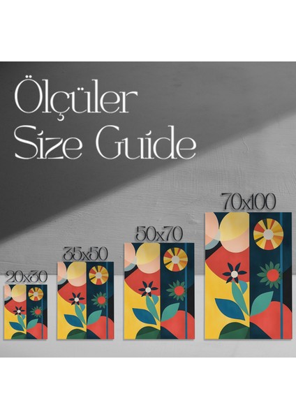 Soyut Geometrik Desenler Tablosu modelleri