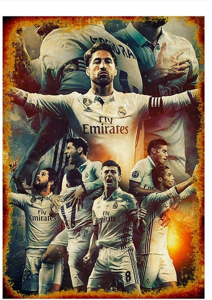 Real Madrid Model Mdf Tablo 35 cm x 50 cm