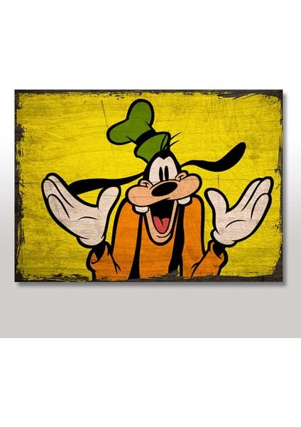 Ahşap Tablo Gufi Goofy Şekilli