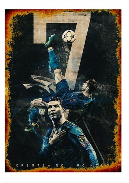 Cristiano Ronaldo Model Mdf Tablo 35 cm x 50 cm