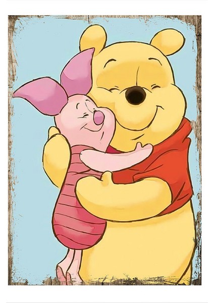 Winnie The Pooh Art Mdf Tablo 35 cm x 50 cm